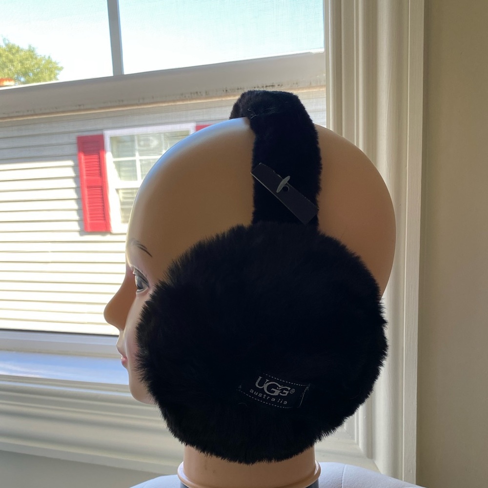 UGG Australia Black Fur Ear Muffs